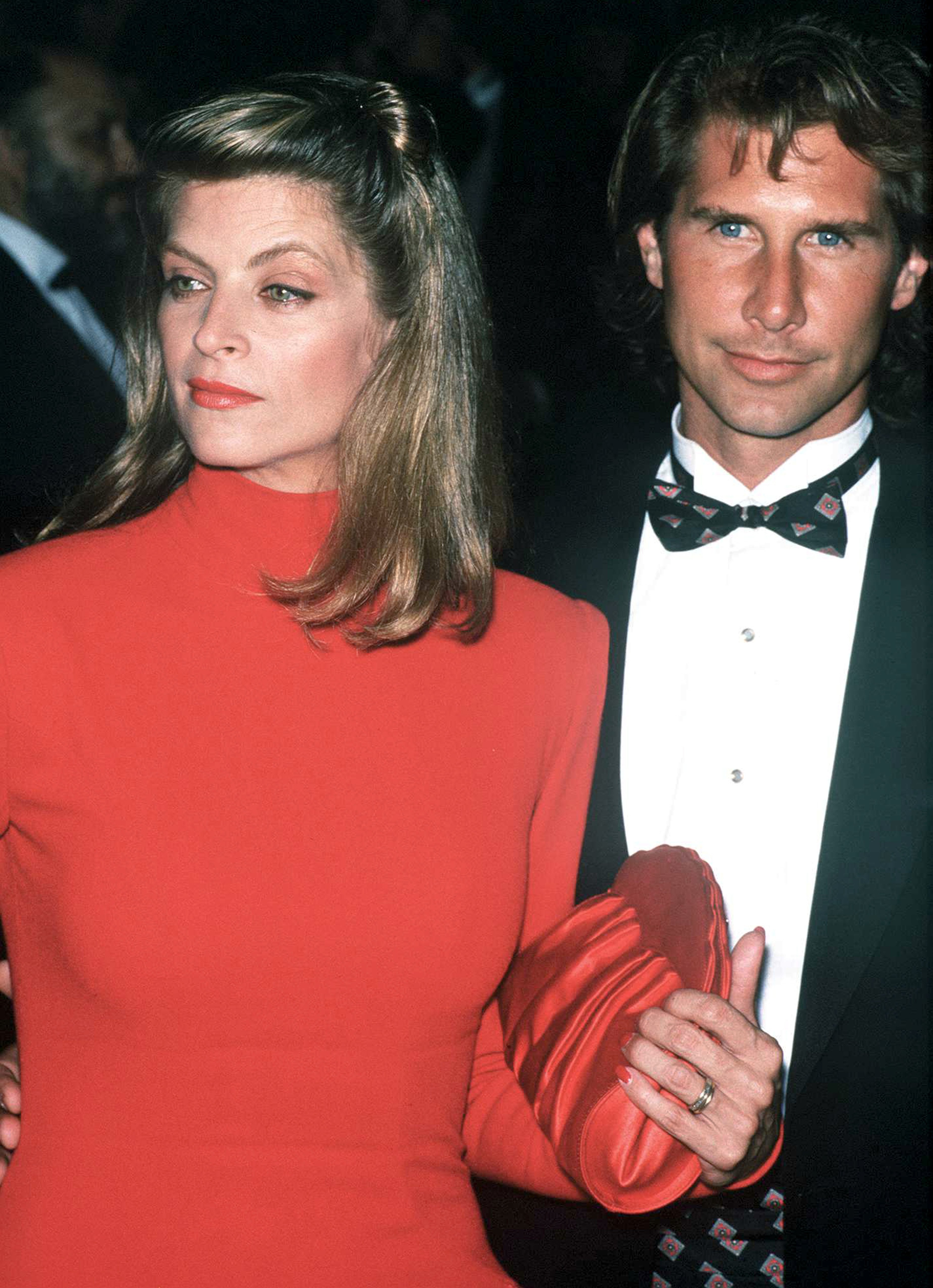 American actress Kirstie Alley with her husband, actor Parker Stevenson, circa 1990. | Source: Getty Images