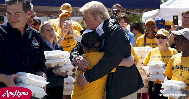 North Carolina boy asks Donald Trump for a hug during President's visit to New Bern city