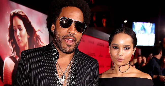 Lenny Kravitz and daughter Zoë Kravitz at the premiere of "The Hunger Games: Catching Fire" on November 18, 2013, in Los Angeles, California | Photo: Christopher Polk/Getty Images
