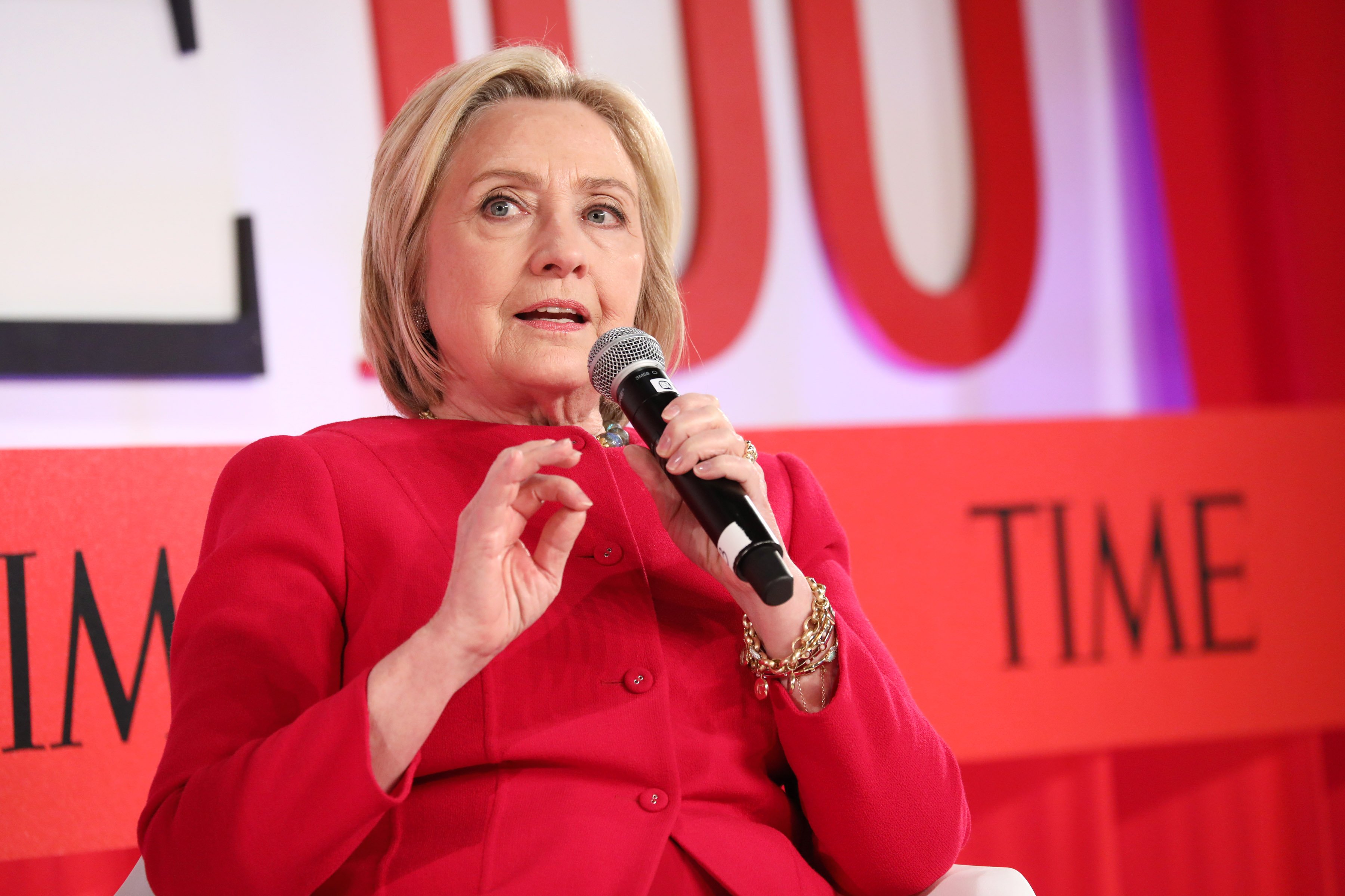 Hillary Clinton speaks at a panel discussion during the Time 100 Summit in New York City on April 23, 2019. | Photo: Getty Images