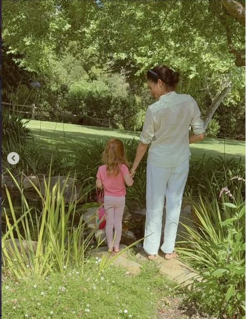 Princess Lilibet and Meghan Markle, from a post dated October 11, 2025 | Source: Instagram/meghan