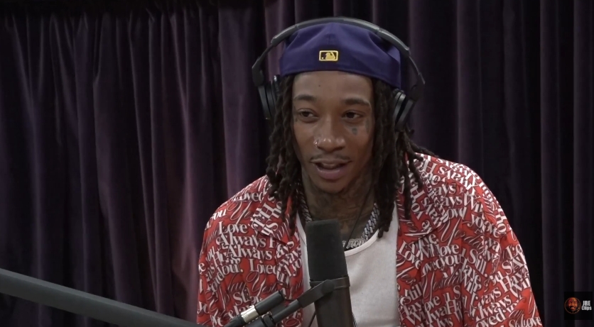 Wiz Khalifa discusses how spending two years in Japan shaped his perspective while speaking with Joe Rogan. | Source: YouTube/JRE Clips