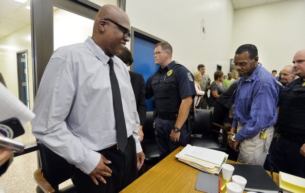 Leon Brown at the Robeson County Courthouse in Lumberton, N.C. on September 2, 2014. | Photo: Getty Images