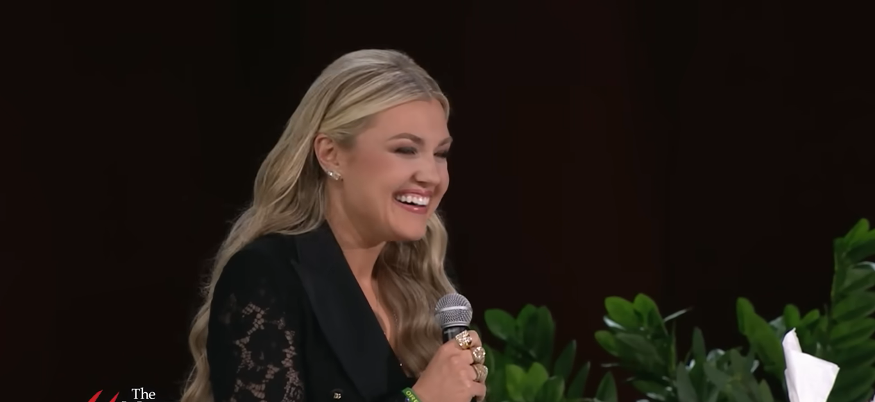 Erika Kirk during her appearance on "Megyn Kelly Live," November 24, 2025 | Source: YouTube/@MegynKelly