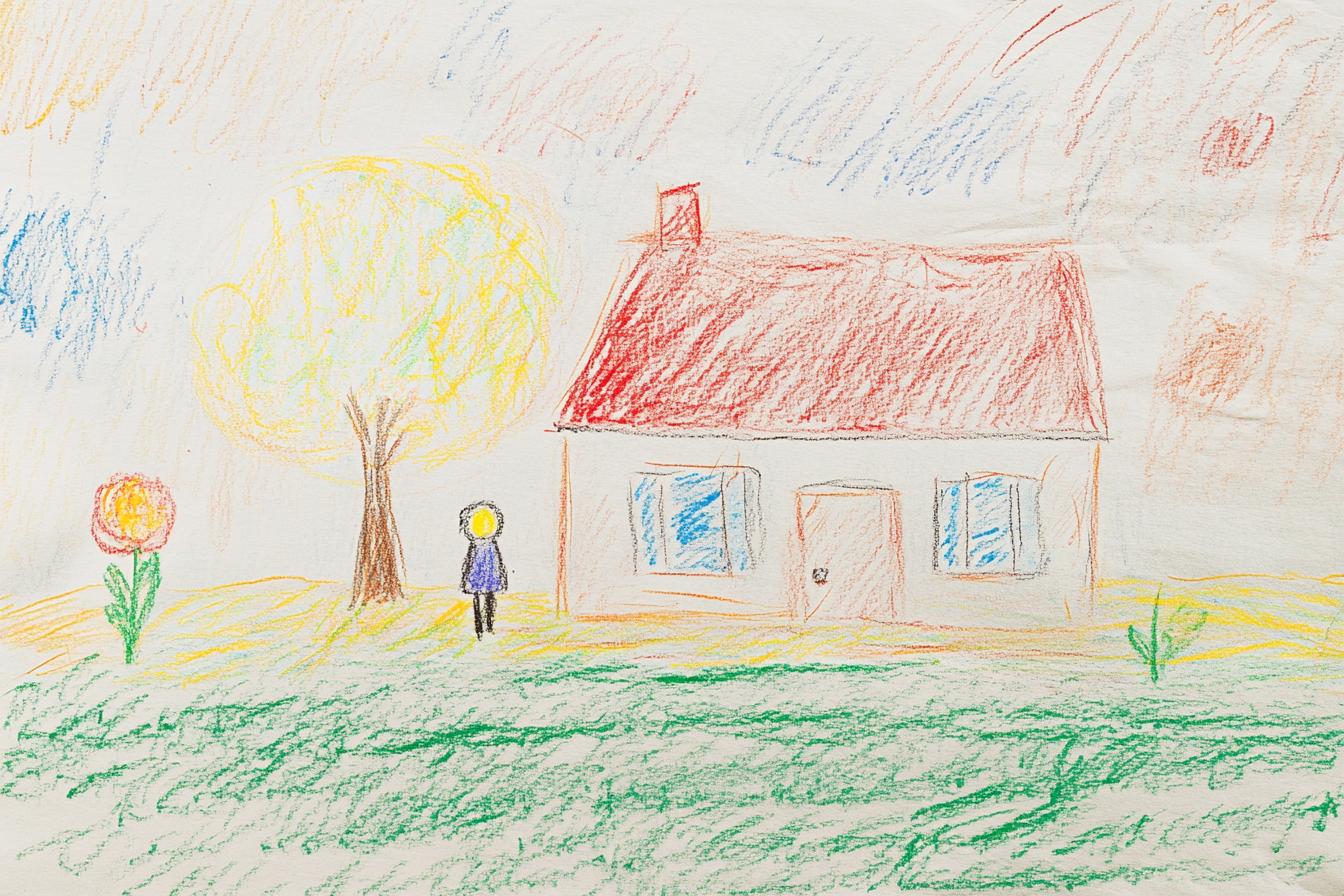 A childs drawing | Source: Midjourney