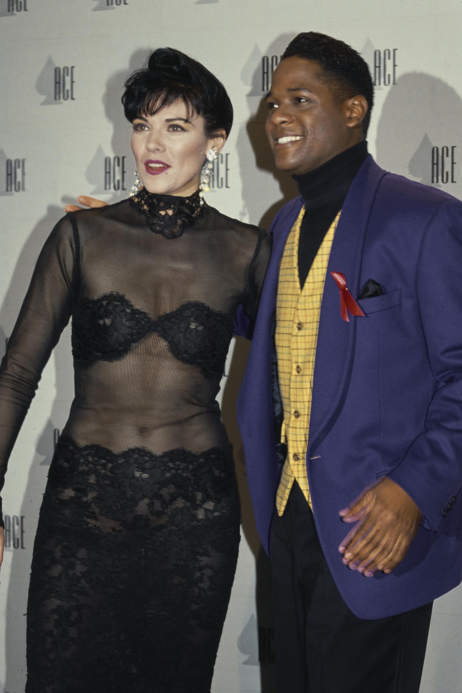 Kim Cattrall and Blair Underwood attend the 13th Annual CableACE Awards on January 12, 1992, at the Pantages Theatre in Hollywood, California | Source: Getty Images