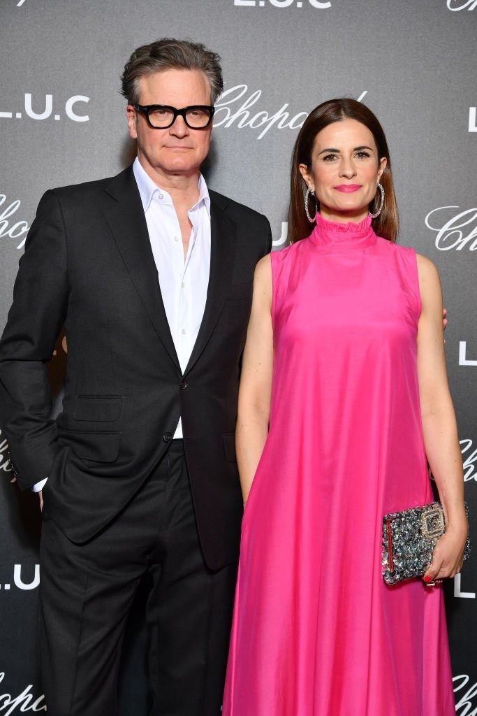 Livia Firth y Colin Firth en ‘Chopard's The Gentleman's Evening’ en el Hotel Martínez, el 21 de mayo de 2019 en Cannes, Francia. | Foto: Getty Images