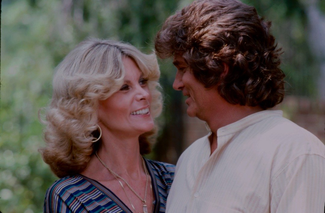 Marjorie Lynn Noe and her ex-husband Michael Landon appearing on the ABC tv special 'The Barbara Walters Special'. | Source: Getty Images