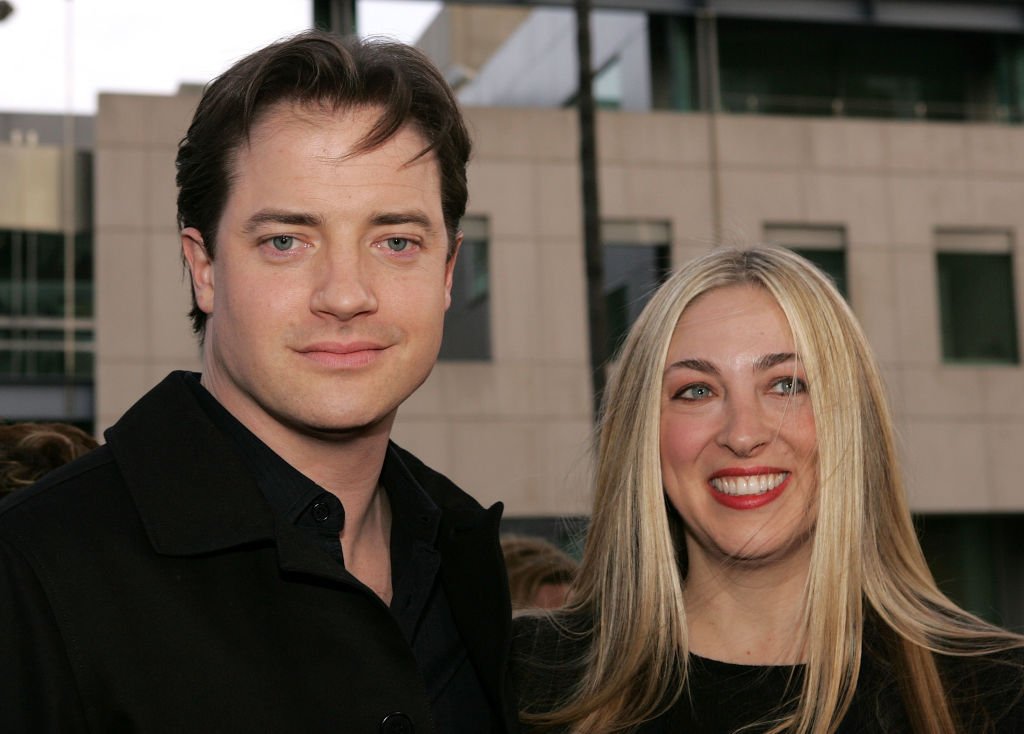 Brendan Fraser and Afton Smith in Beverly Hills, California, on April 26, 2005. | Source: Getty Images
