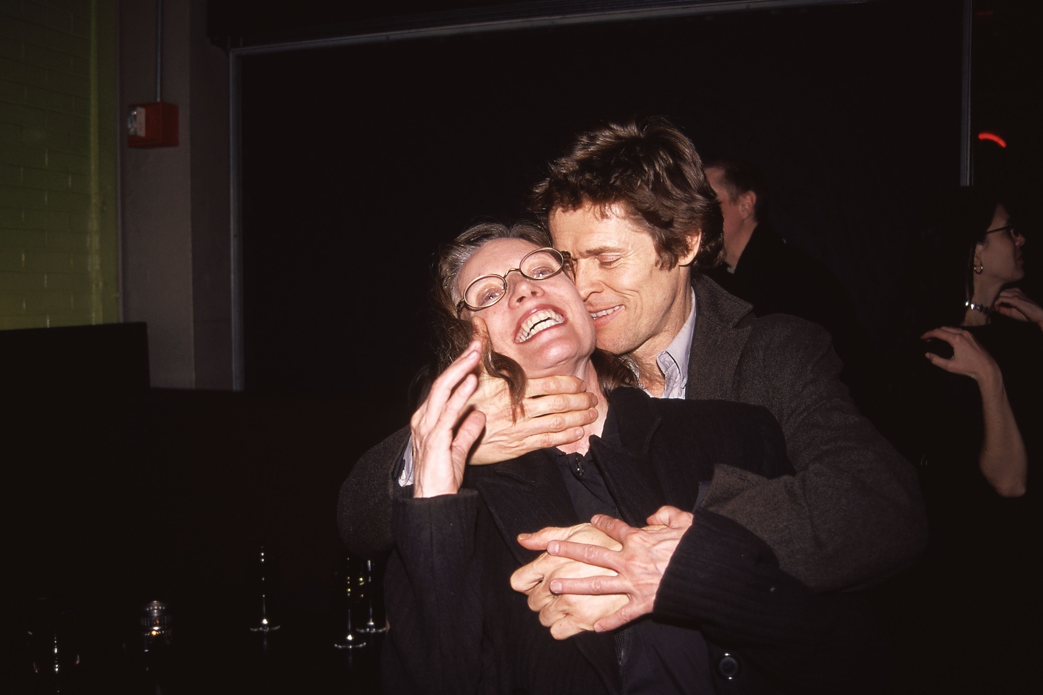 Elizabeth LeCompte and Willem Dafoe during a Wooster Group Event on April 12, 2000, in New York City. | Source: Getty Images