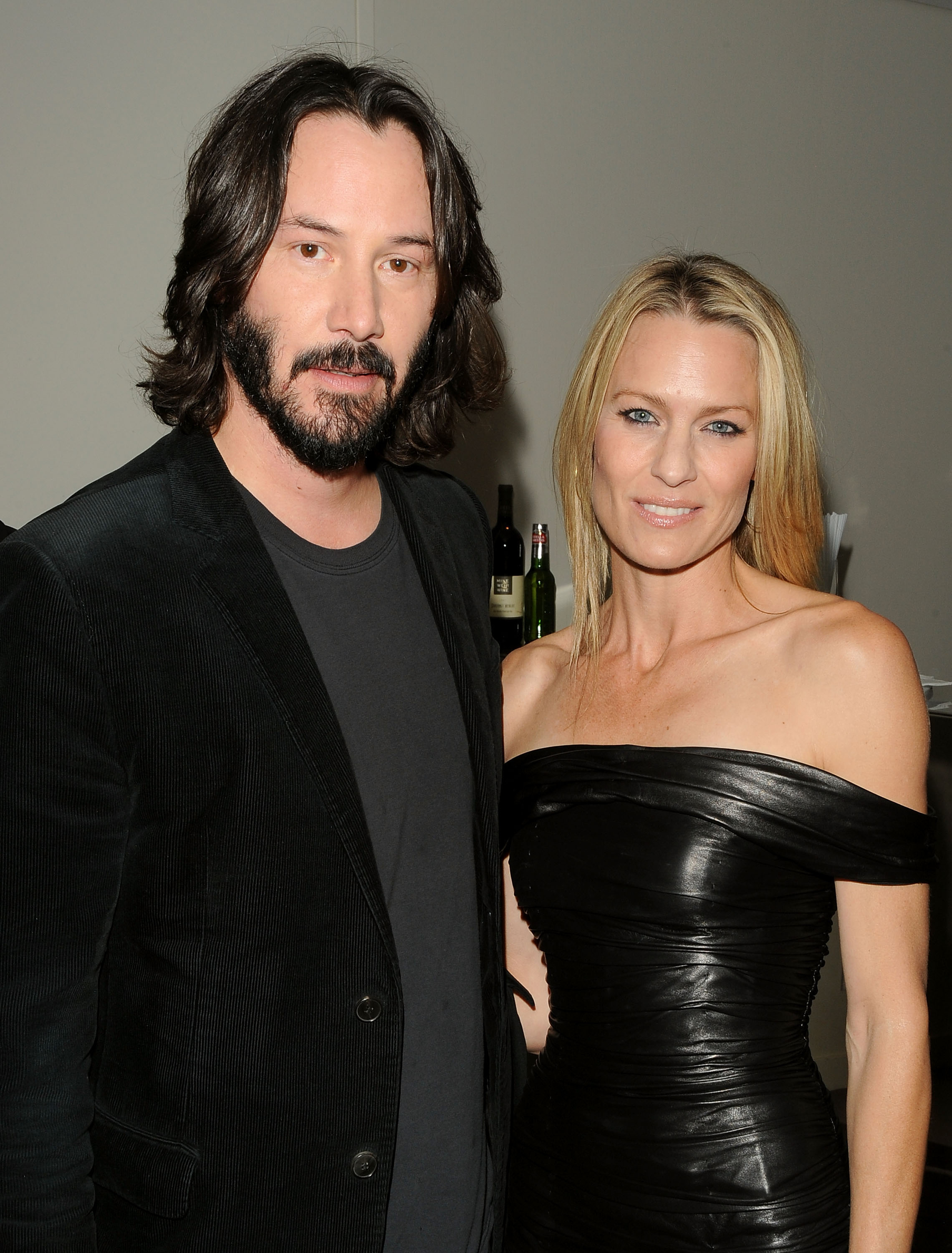 Keanu Reeves and co-actor Robin Wright Penn attend the 