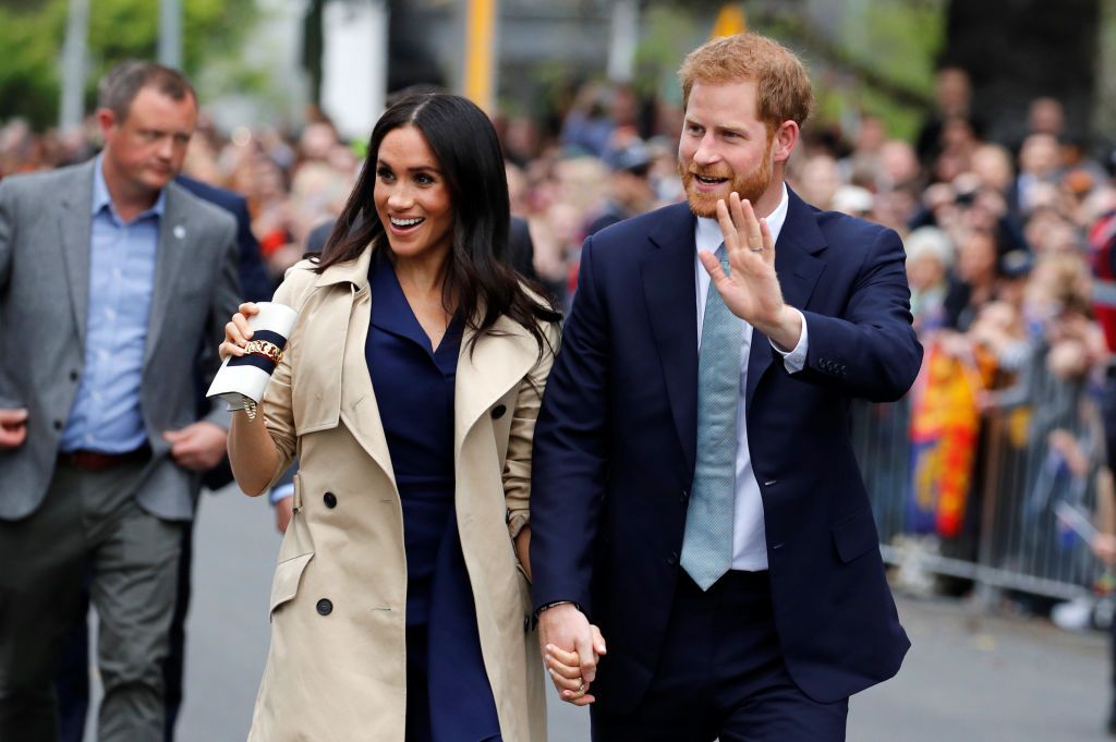 Prince Harry and Meghan at the Royal Botanic Gardens on October 18, 2018 | Photo: Getty Images