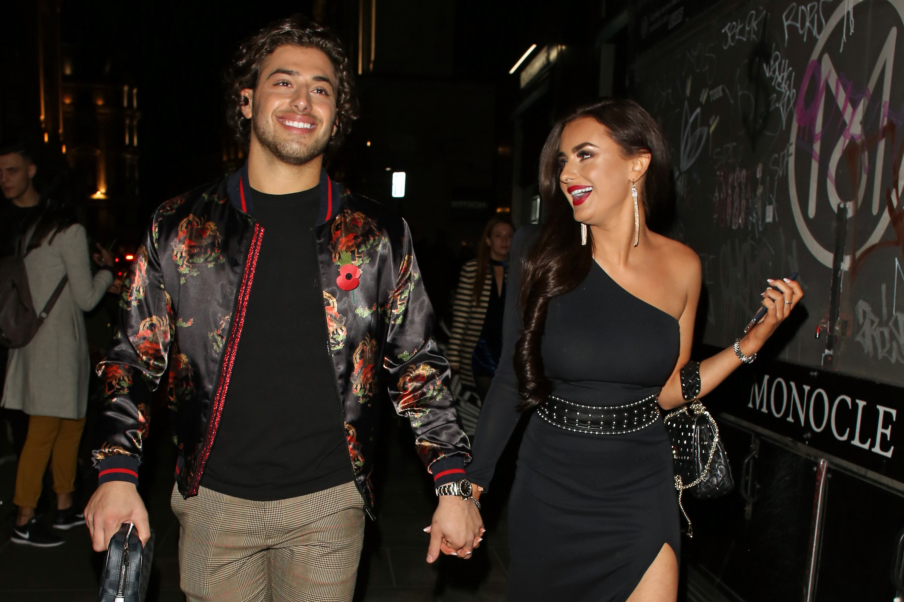 Kem Cetinay and Amber Davies at the ITV Gala after-party on November 9, 2017, in London, England. | Source: Getty Images