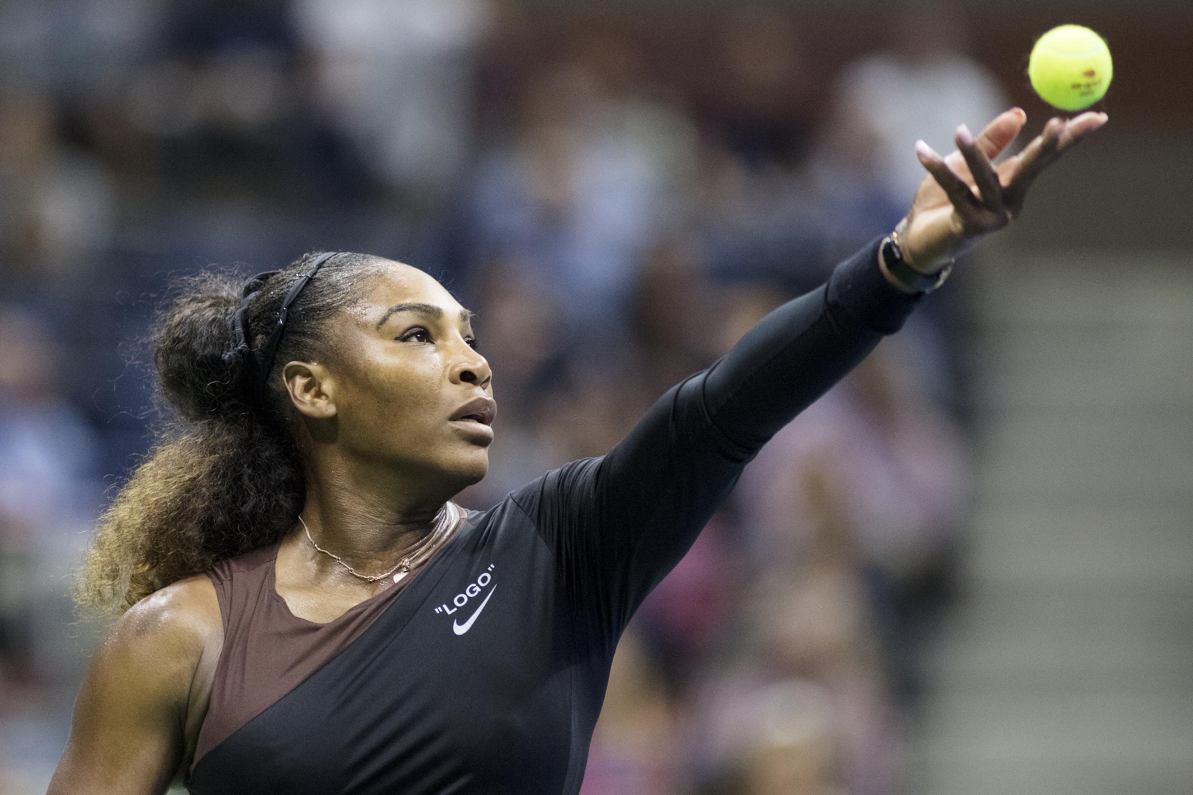 Serena Williams during the Women's Singles Final of the 2018 US Open Tennis Tournament on September 8, 2018, in Queens, New York City. | Source: Getty Images