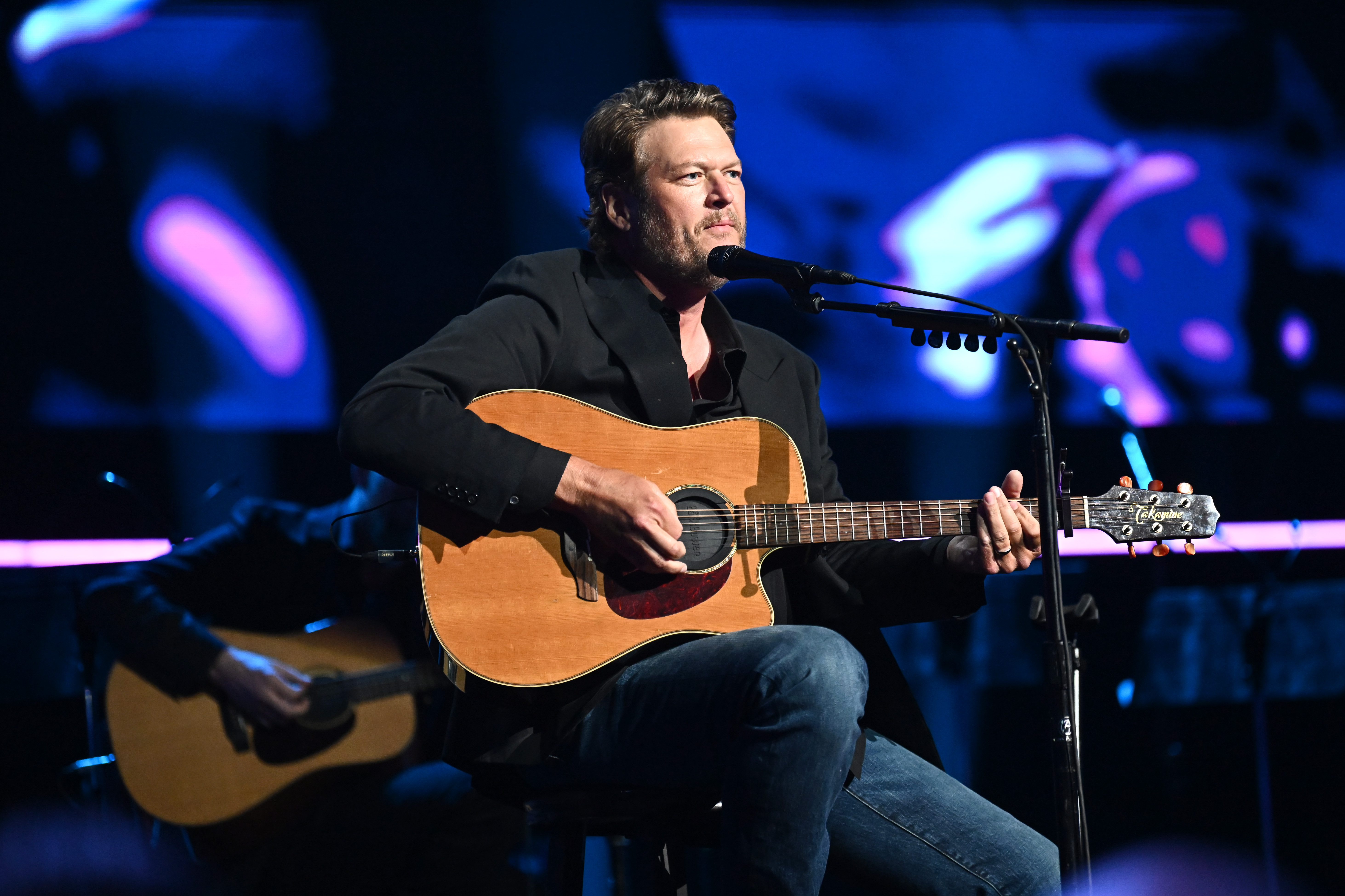 Blake Shelton performing at the 27th Annual Power of Love Gala in Las Vegas, Nevada on May 10, 2024 | Source: Getty Images
