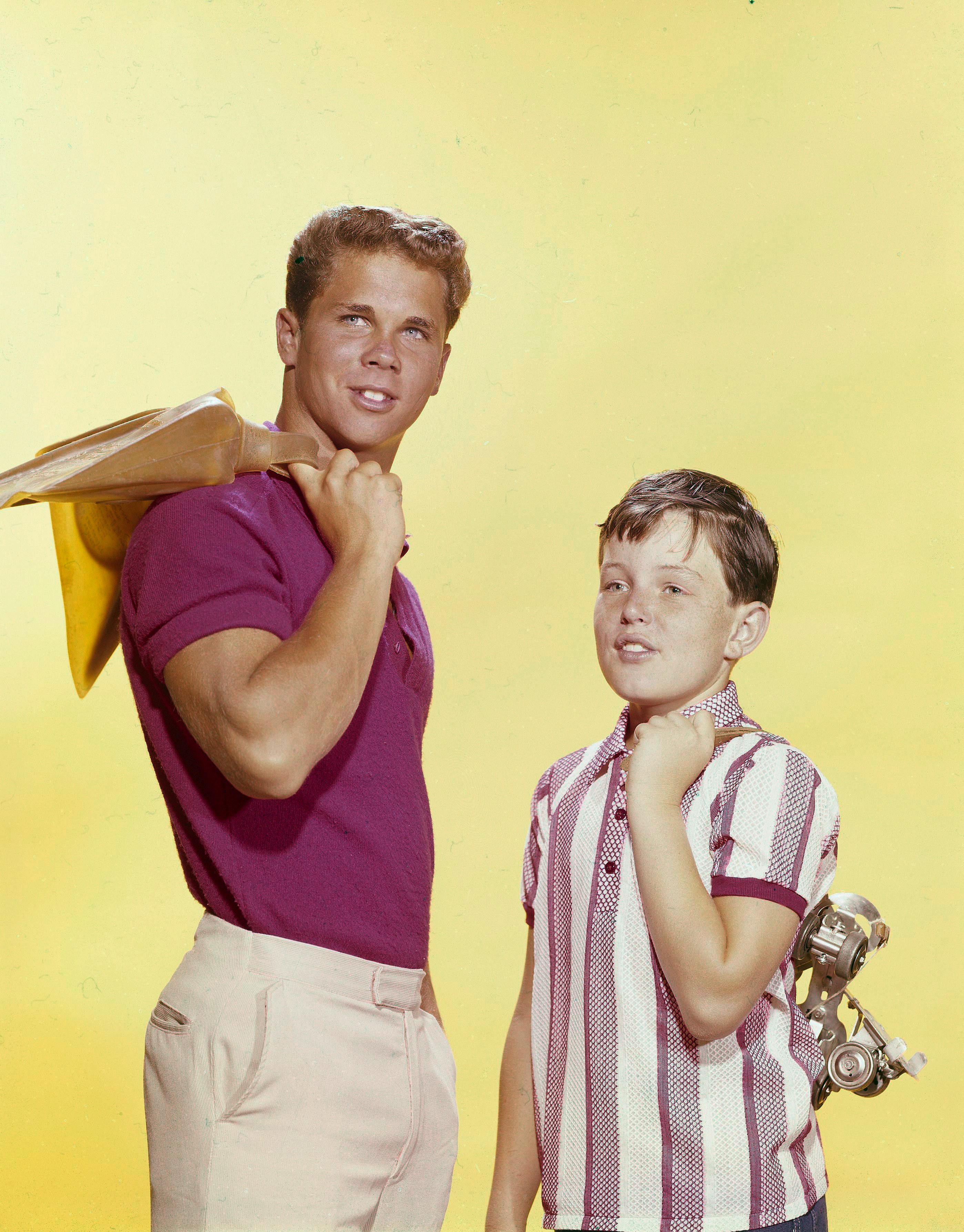 Tony Dow and Jerry Mathers posing in an undated "Leave It to Beaver" photo | Source: Getty Images