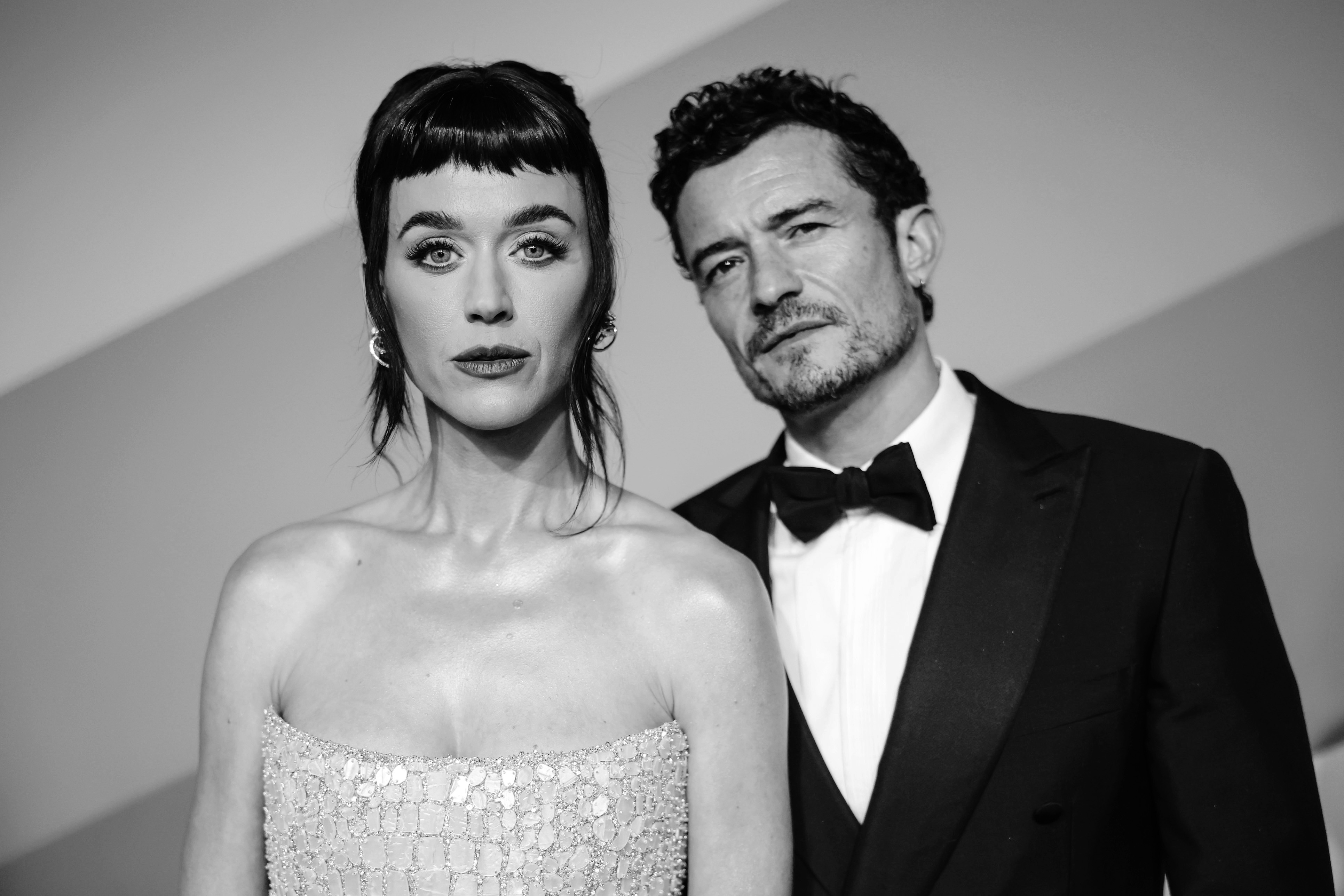 Katy Perry and Orlando Bloom at the Vanity Fair Oscar Party in Beverly Hills, California on March 2, 2025. | Source: Getty Images
