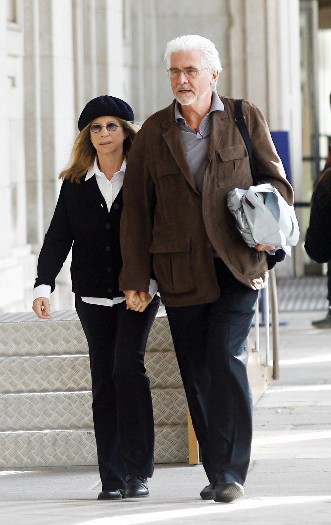 Barbra Streisand and James Brolin spotted in Madrid, Spain on October 29, 2010 | Source: Getty Images