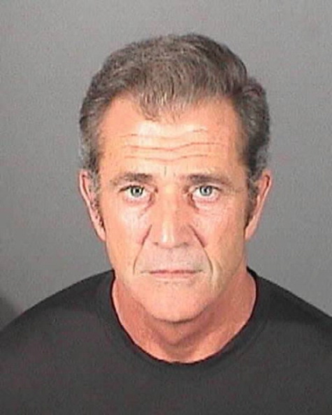 A booking photo of Mel Gibson at he El Segundo Police Department in California on March 16, 2011 │Source: Getty Images