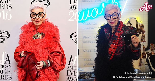 97-year-old Iris Apfel signs a contract with a prestigious model agency