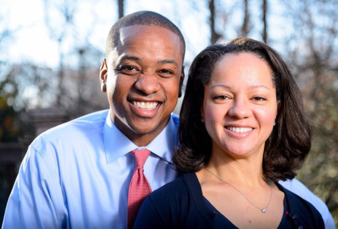Justin Fairfax and Cerina Fairfax smile for a portrait together outdoors | Source: Facebook/justin.fairfax.2025