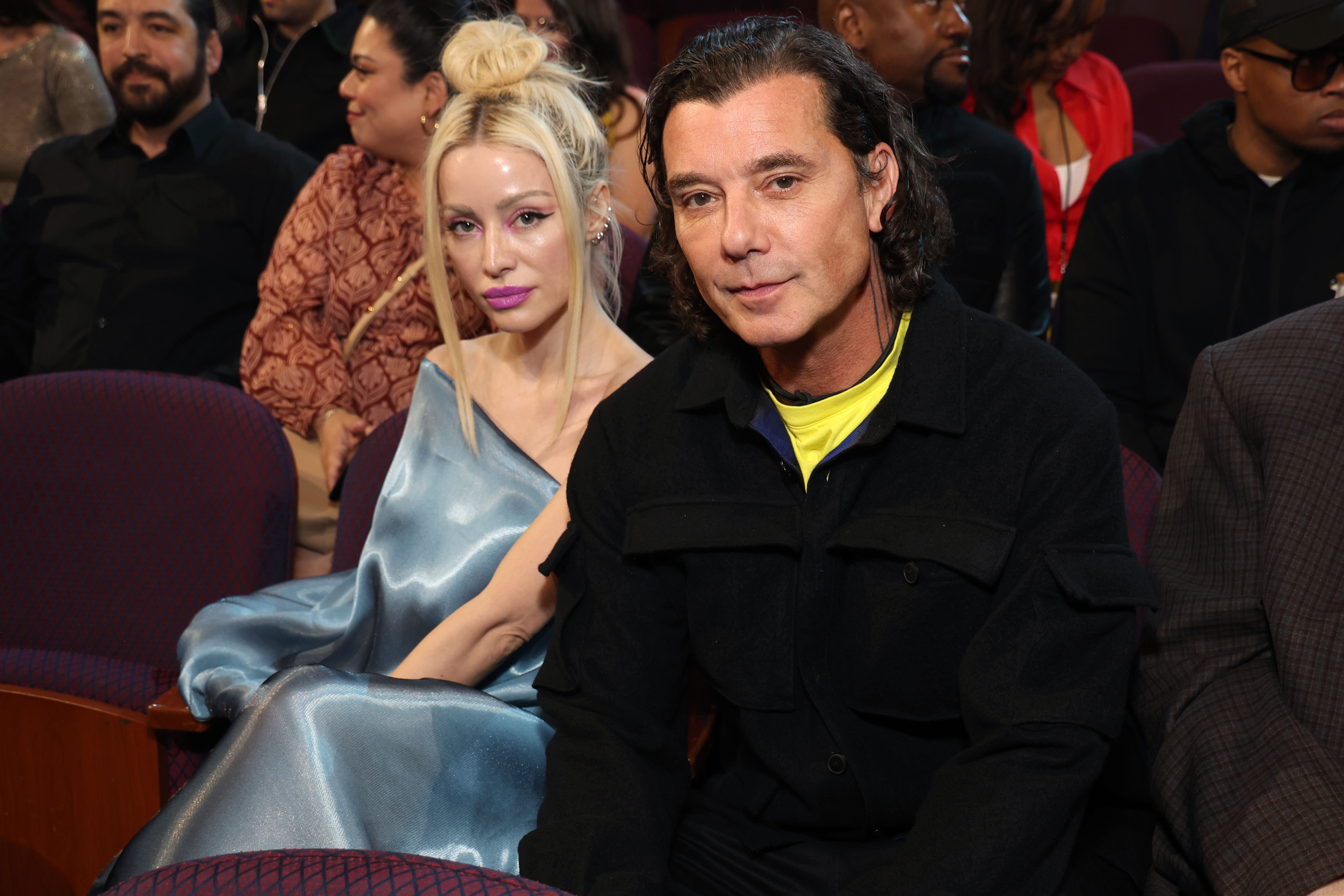 Xhoana Xheneti and Gavin Rossdale at the 2024 iHeartRadio Music Awards in Los Angeles, California on April 1, 2024. | Source: Getty Images