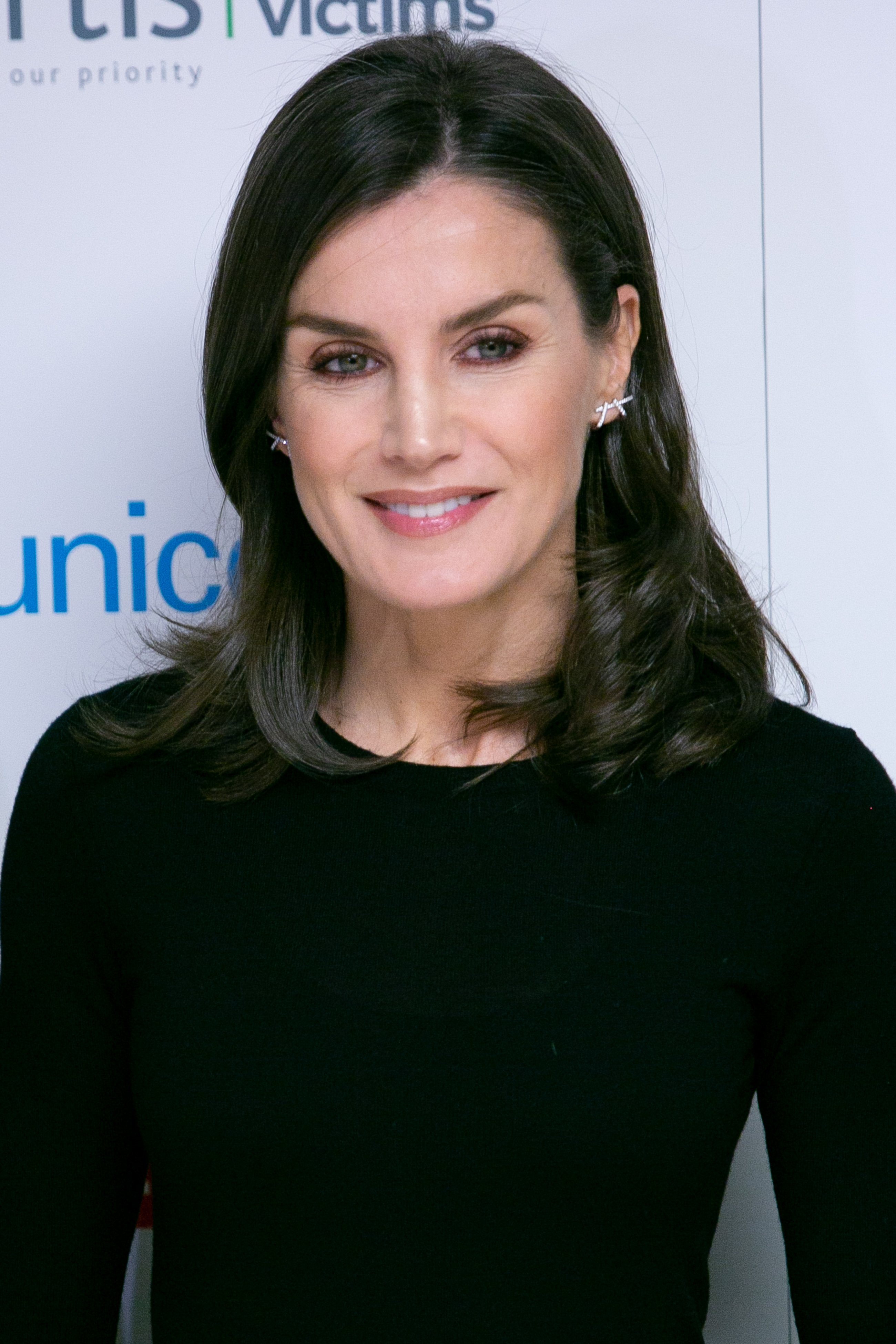 Queen Letizia of Spain attending a forum at Arbetis headquarters on December 12, 2019 in Madrid, Spain. / Source: Getty Images