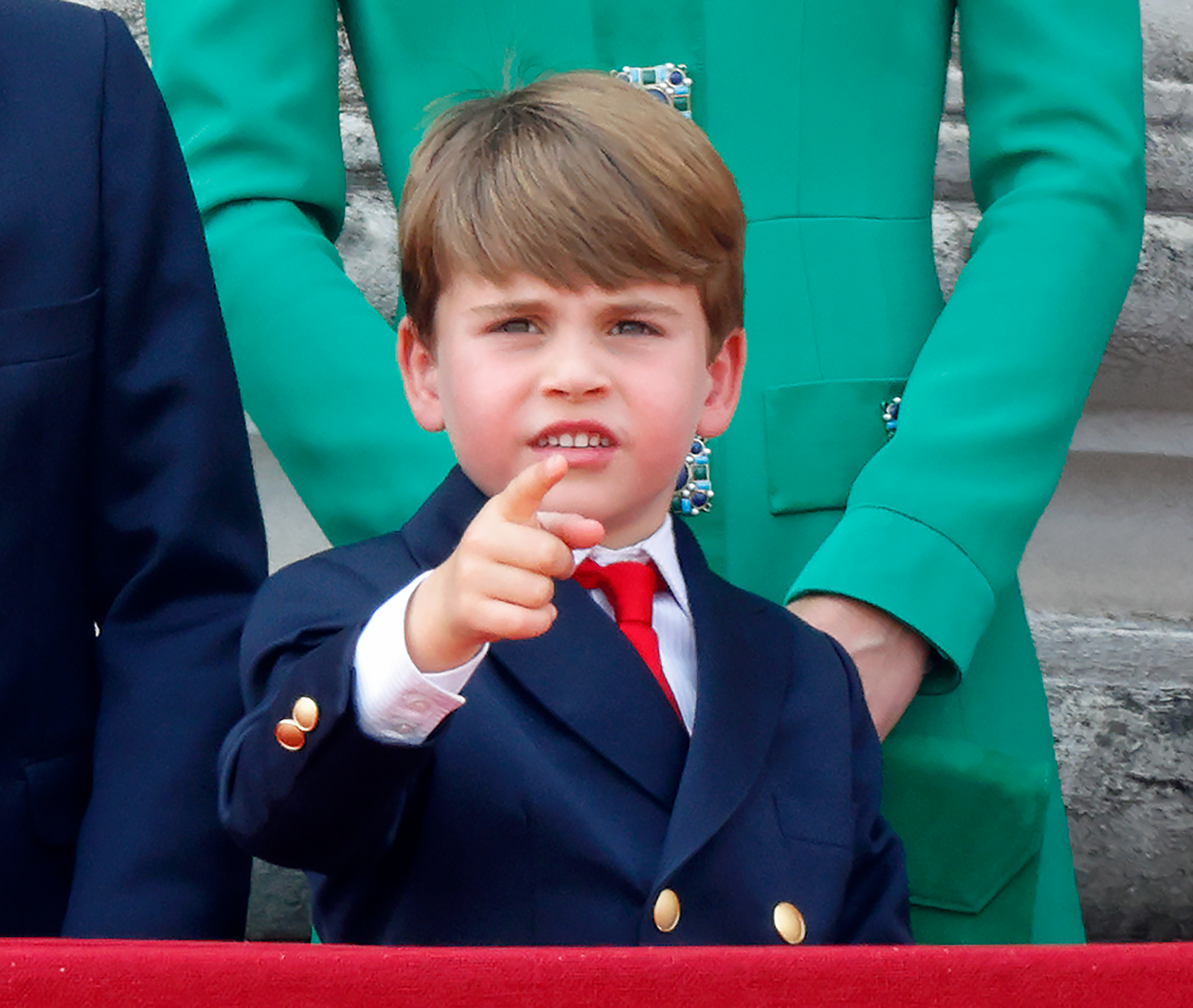 Prince Louis captured in a photograph at an event in 2023. | Source: Getty Images