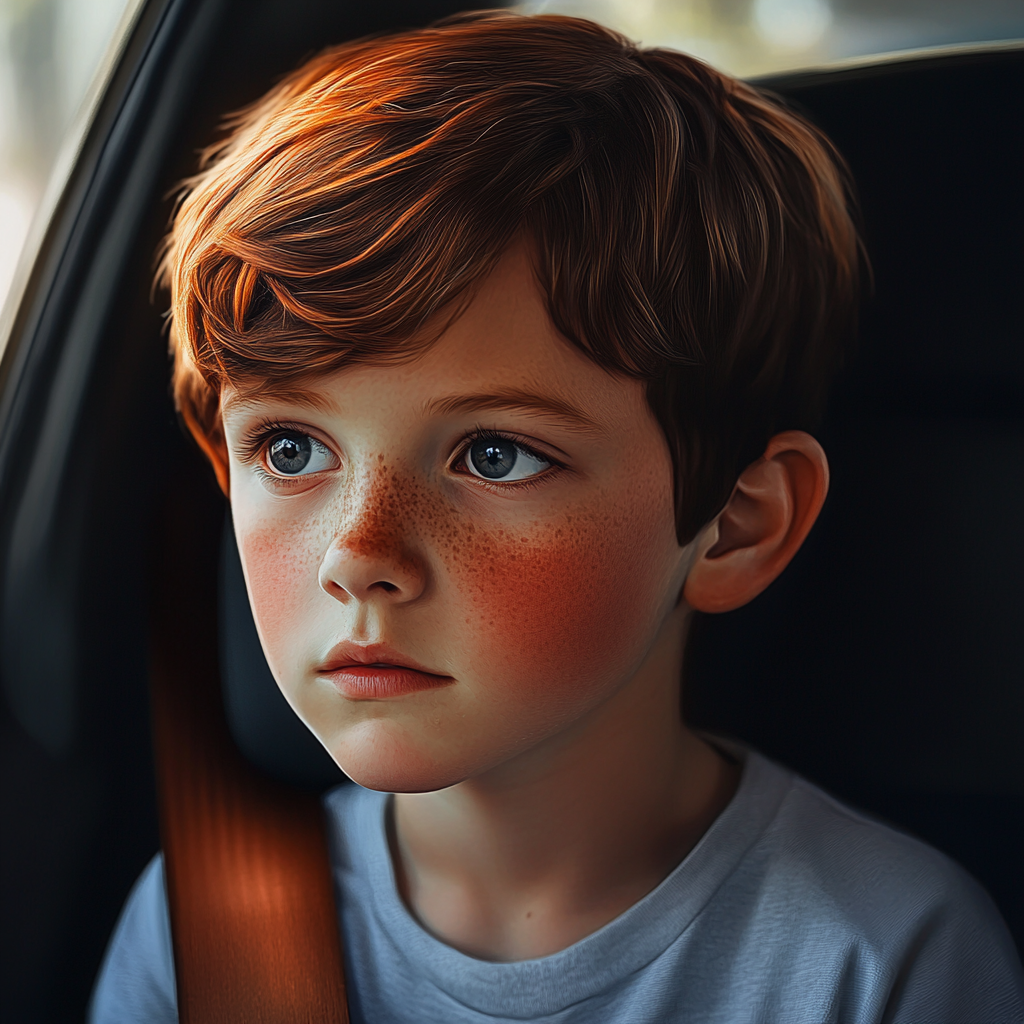 A boy sitting in the car | Source: Midjourney