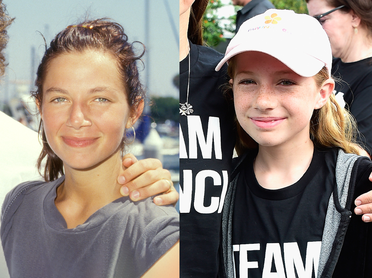 Justine Bateman in the '80s vs her daughter Gianetta Fluent | Source: Getty Images