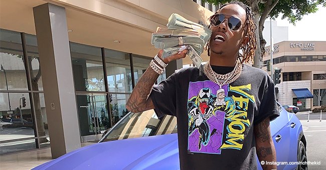 Rapper Rich The Kid shot at and robbed after posting photo with his Lamborghini and stacks of cash