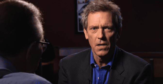 Photo of Hugh Laurie during an interview with Larry King | Photo: Youtube / Larry King