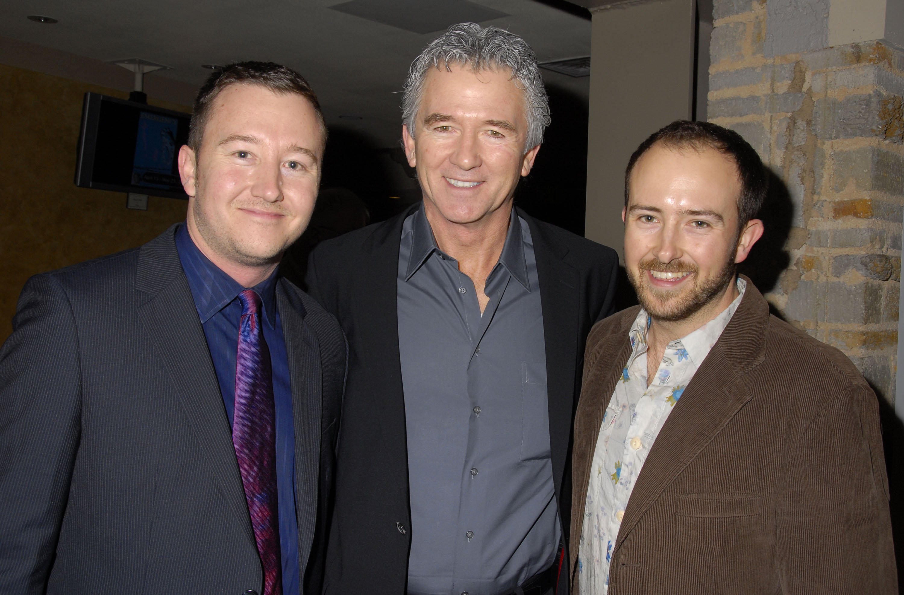 Patrick Duffy, Padriac Duffy and Conor Duffy at the opening night of Joan Rivers: A Work in Progress By A Life in Progress at the Geffen Playhouse on February 13, 2008 in Los Angeles, California | Source: Getty Images