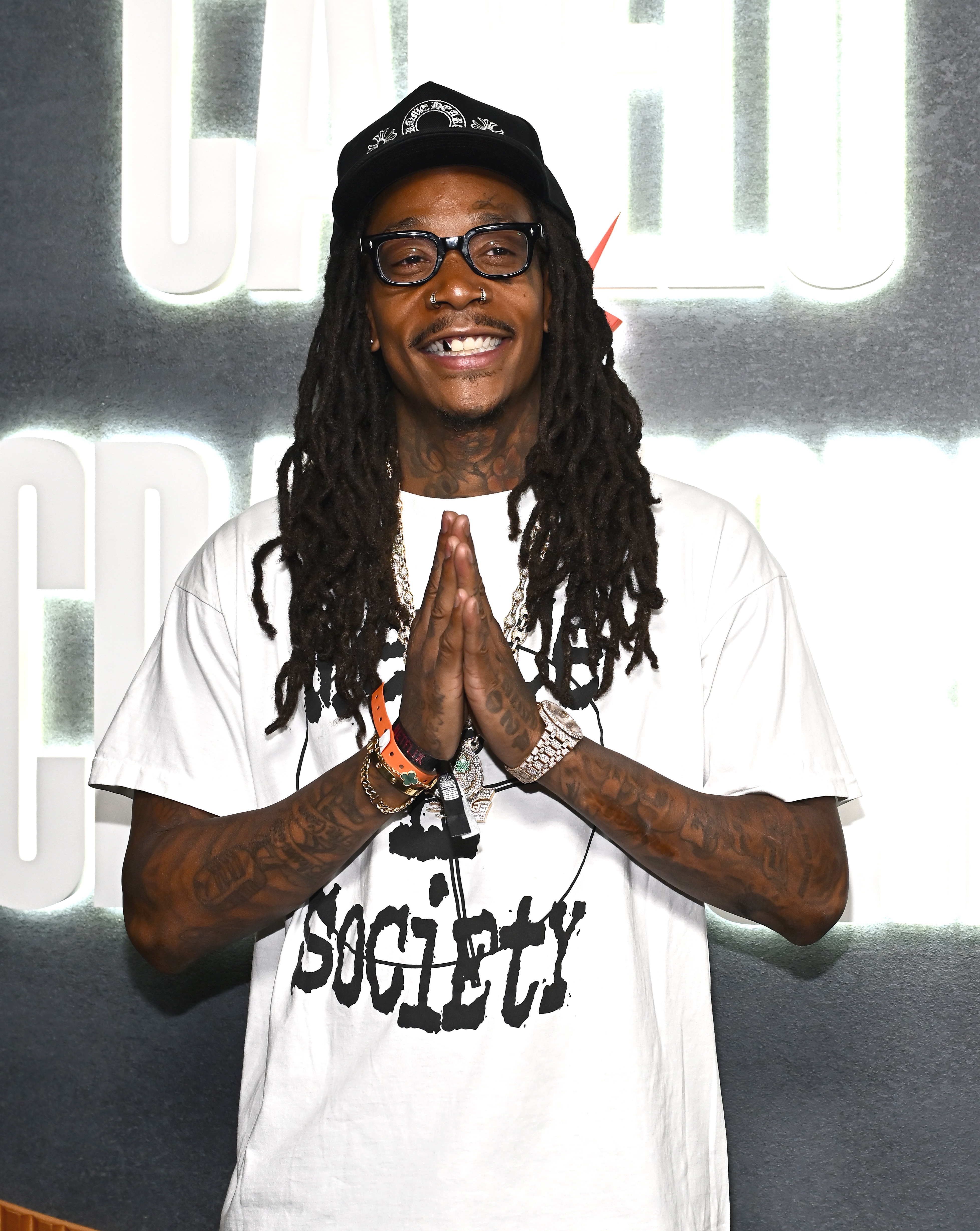 Wiz Khalifa at the Canelo Alvarez vs. Terence Crawford Netflix Live Event at Allegiant Stadium on September 13, 2025, in Las Vegas, Nevada. | Source: Getty Images