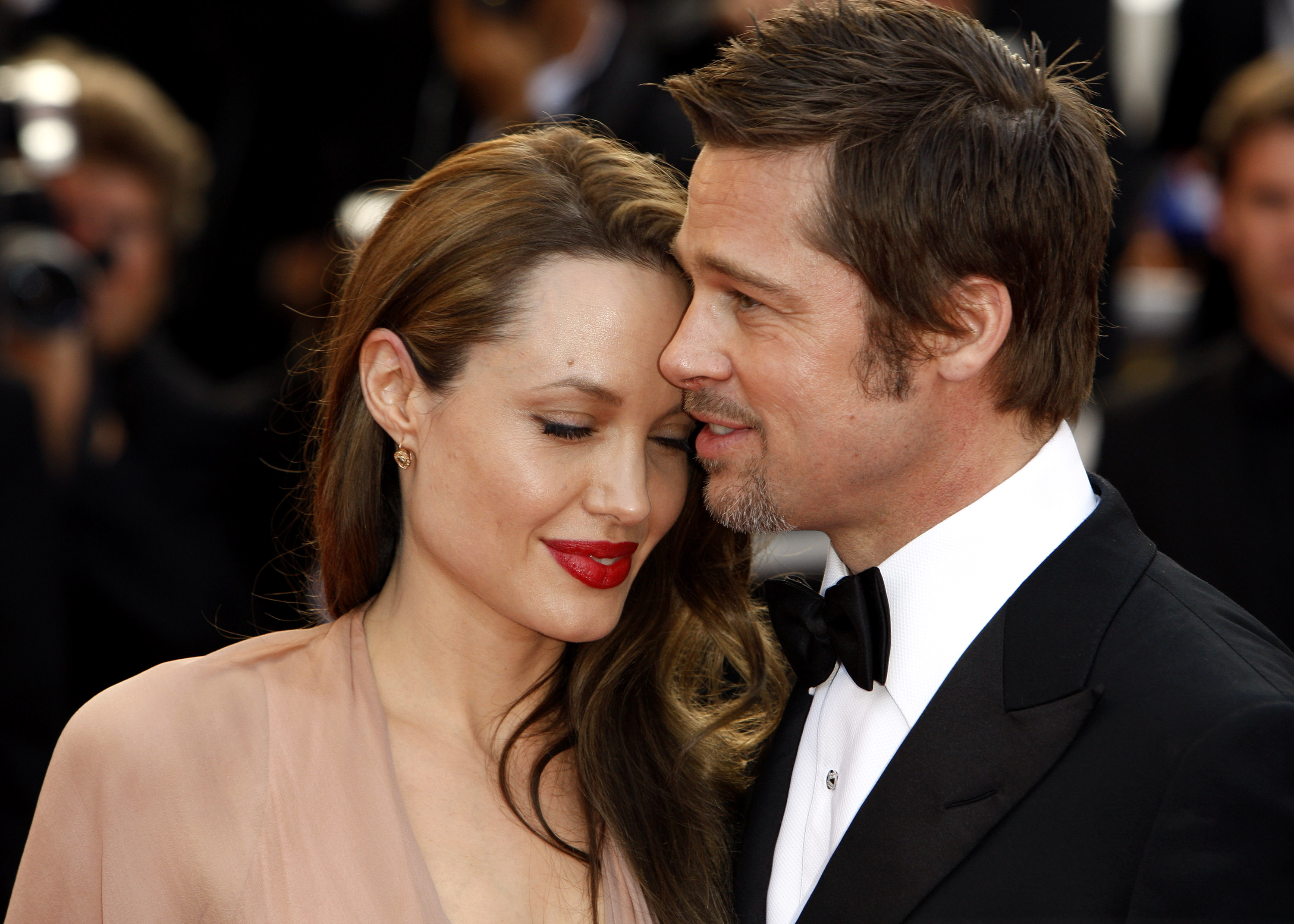 Angelina Jolie and Brad Pitt on May 20, 2009 in Cannes, France. | Source: Getty Images