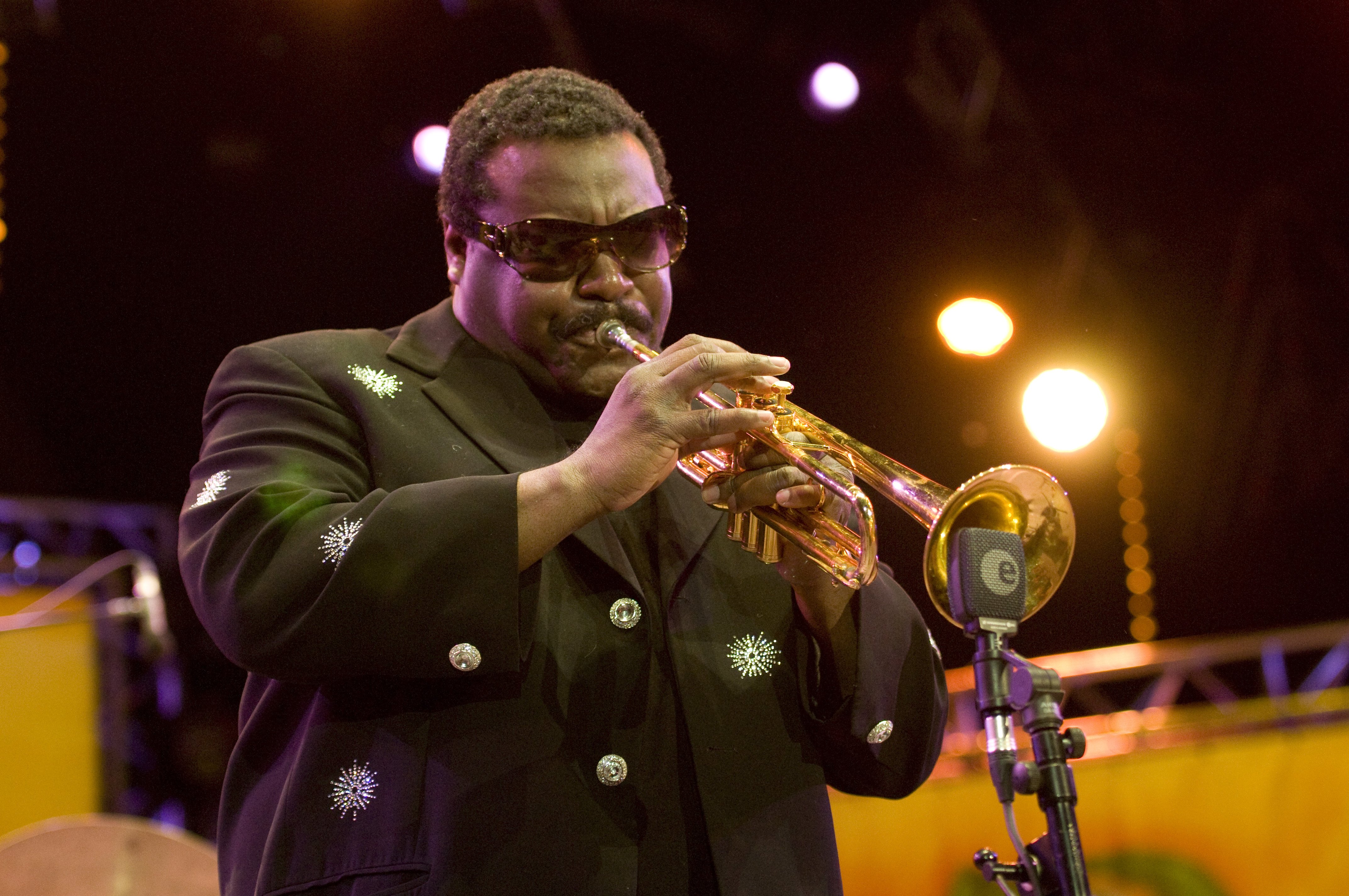 Wallace Roney performs on stage in Vienne, France on July 2, 2011. | Source: Getty Images.
