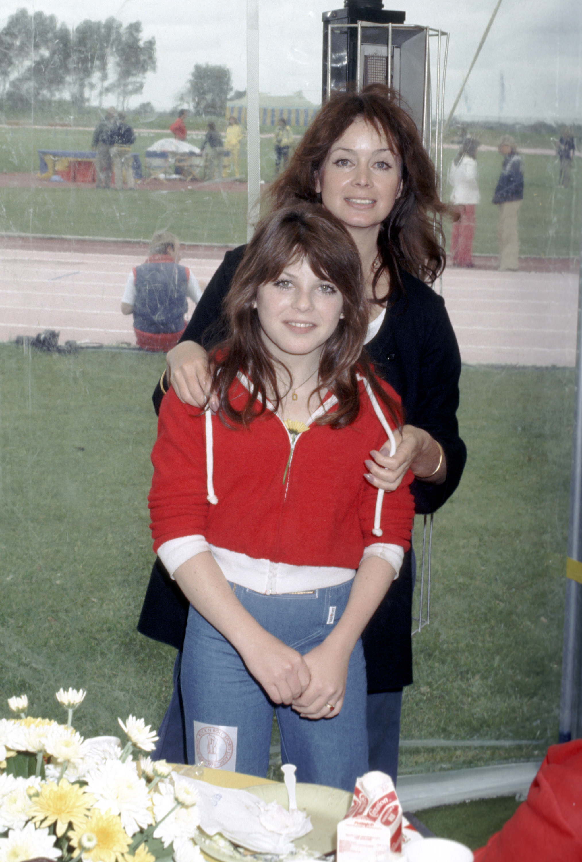 Carolyn Stellar and Dawn Lyn at the 1st Annual Rock-n-Roll Sports Classic in 1978 | Source: Getty Images