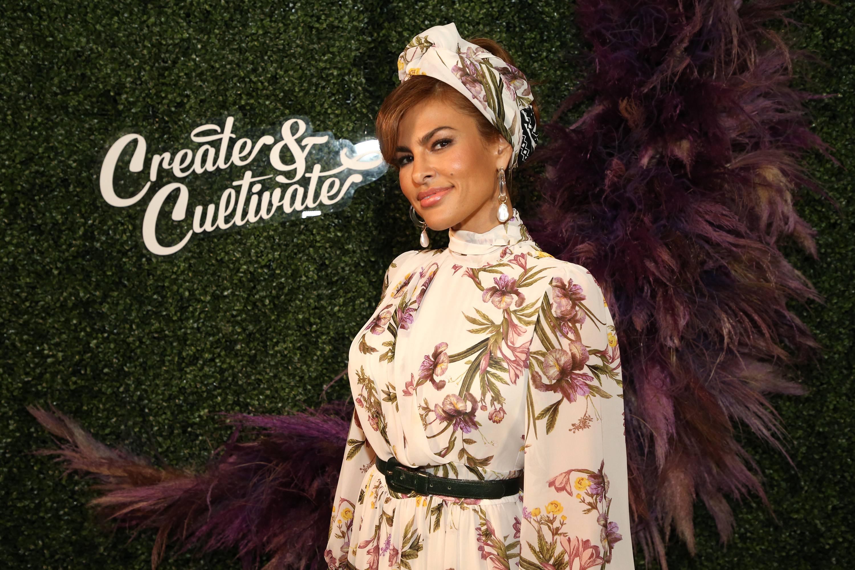 Eva Mendes attends Create & Cultivate Los Angeles at Rolling Greens Los Angeles on February 22, 2020, in Los Angeles, California | Source: Getty Images