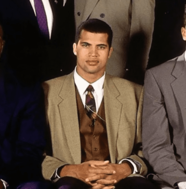 Bison Dele before being drafted in 1991 | Photo: YouTube/NBA Insider