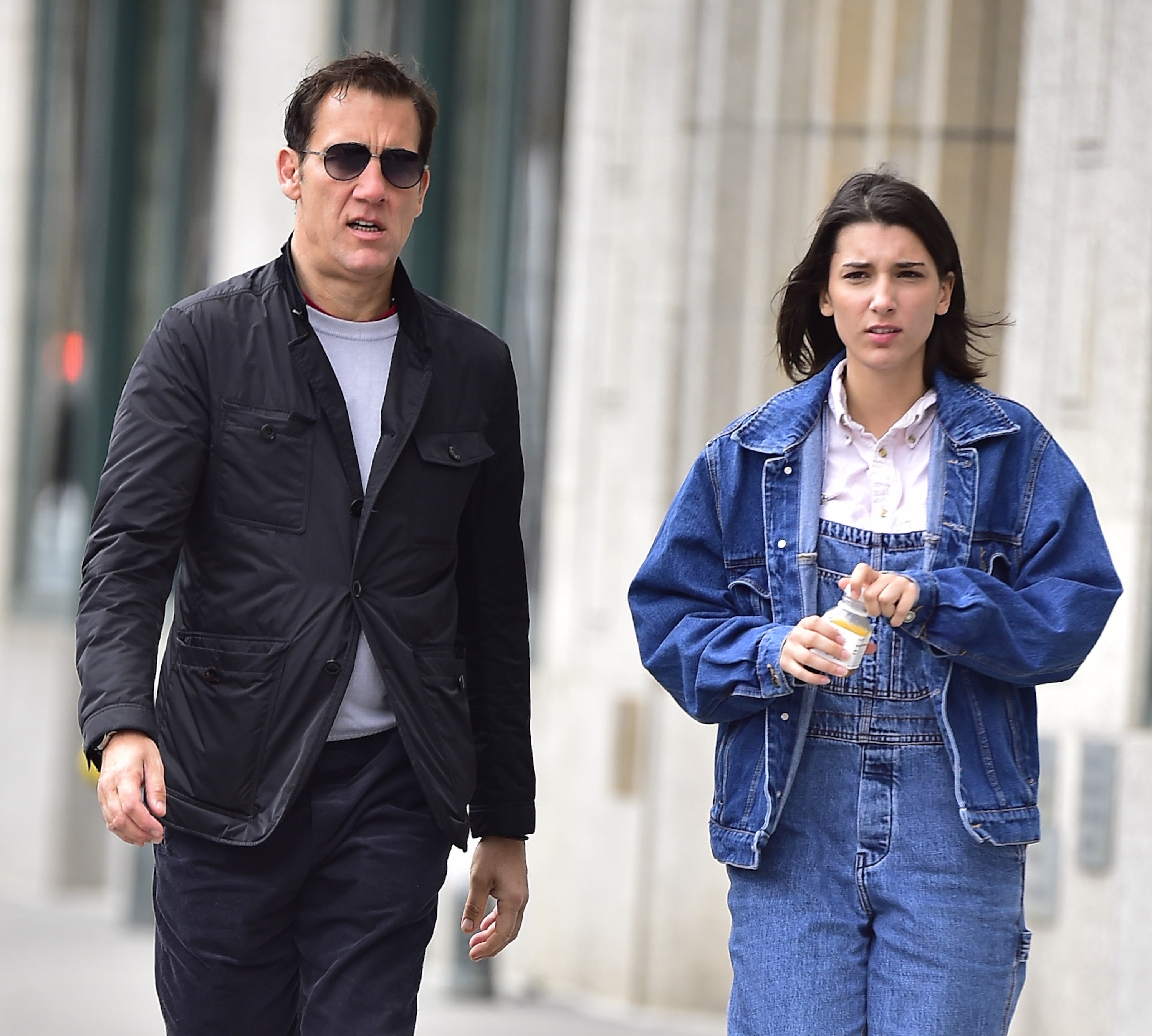 Clive Owen,Eve Owen are seen in Soho on May 3, 2017, in New York City | Source: Getty Images
