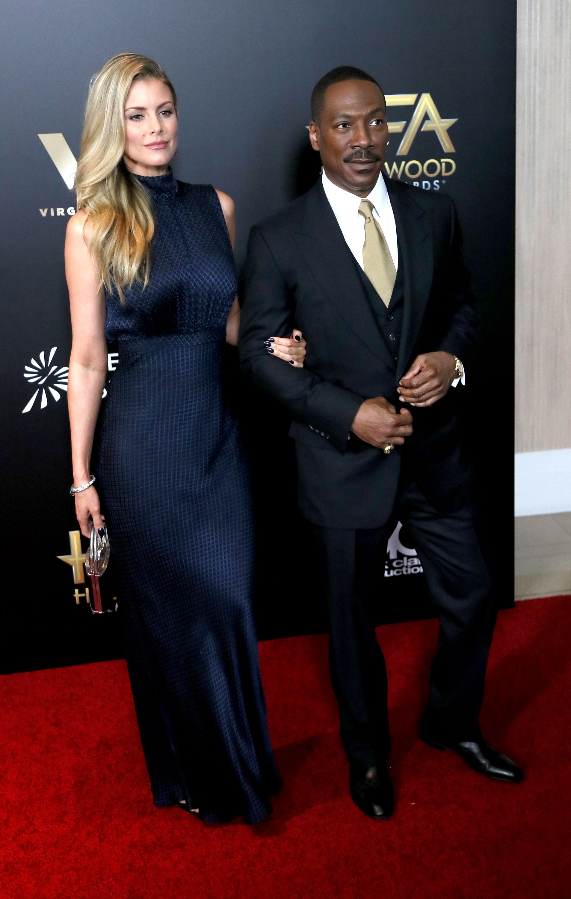  Eddie Murphy and Paige Butcher at the 20th Annual Hollywood Film Awards in 2016 in Beverly Hills | Source: Getty Images