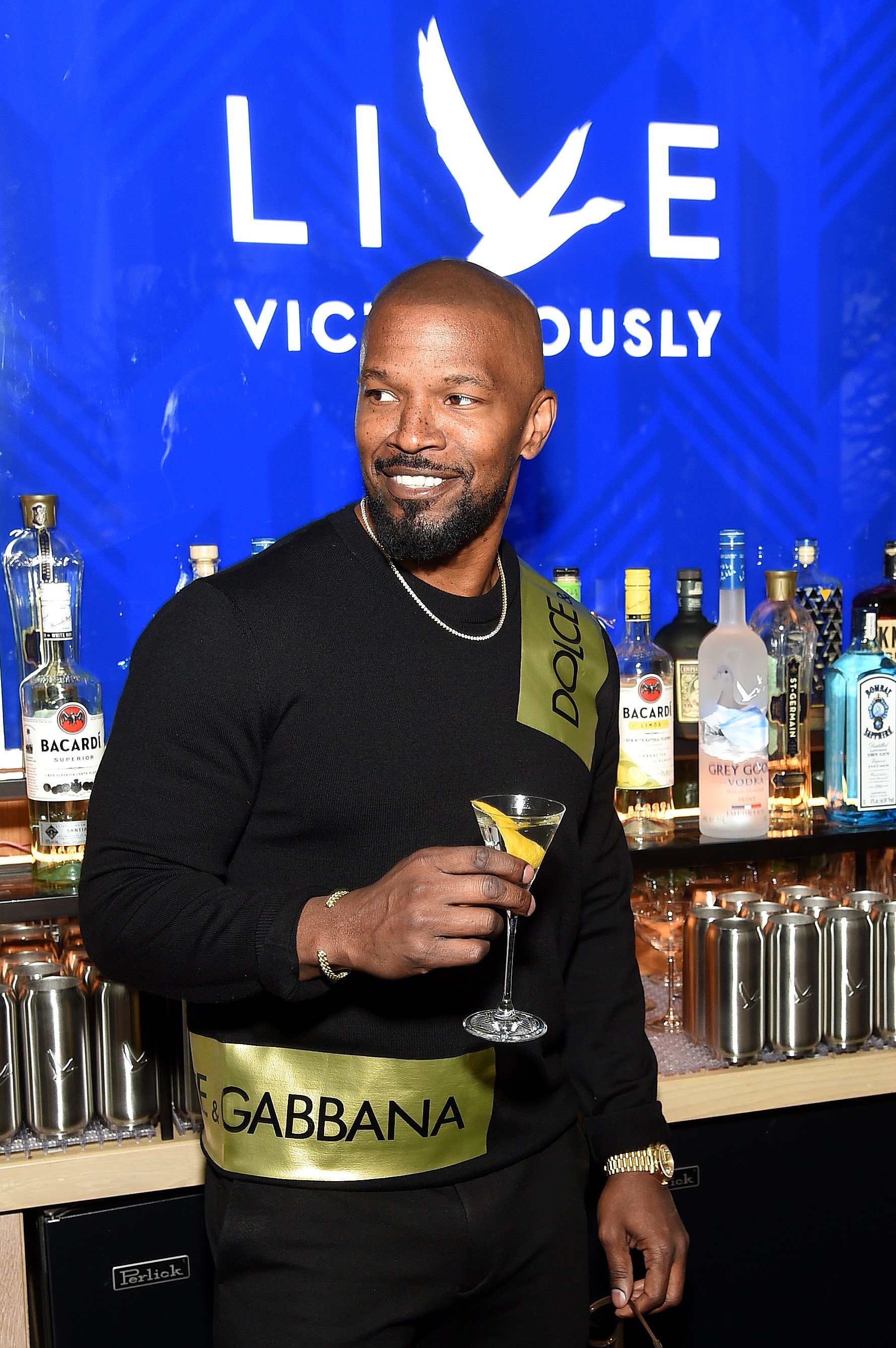Jamie Foxx attends as Grey Goose Takes Over New York Happy Hour to Launch Live Victoriously on April 16, 2019 in New York City | Photo: Getty Images