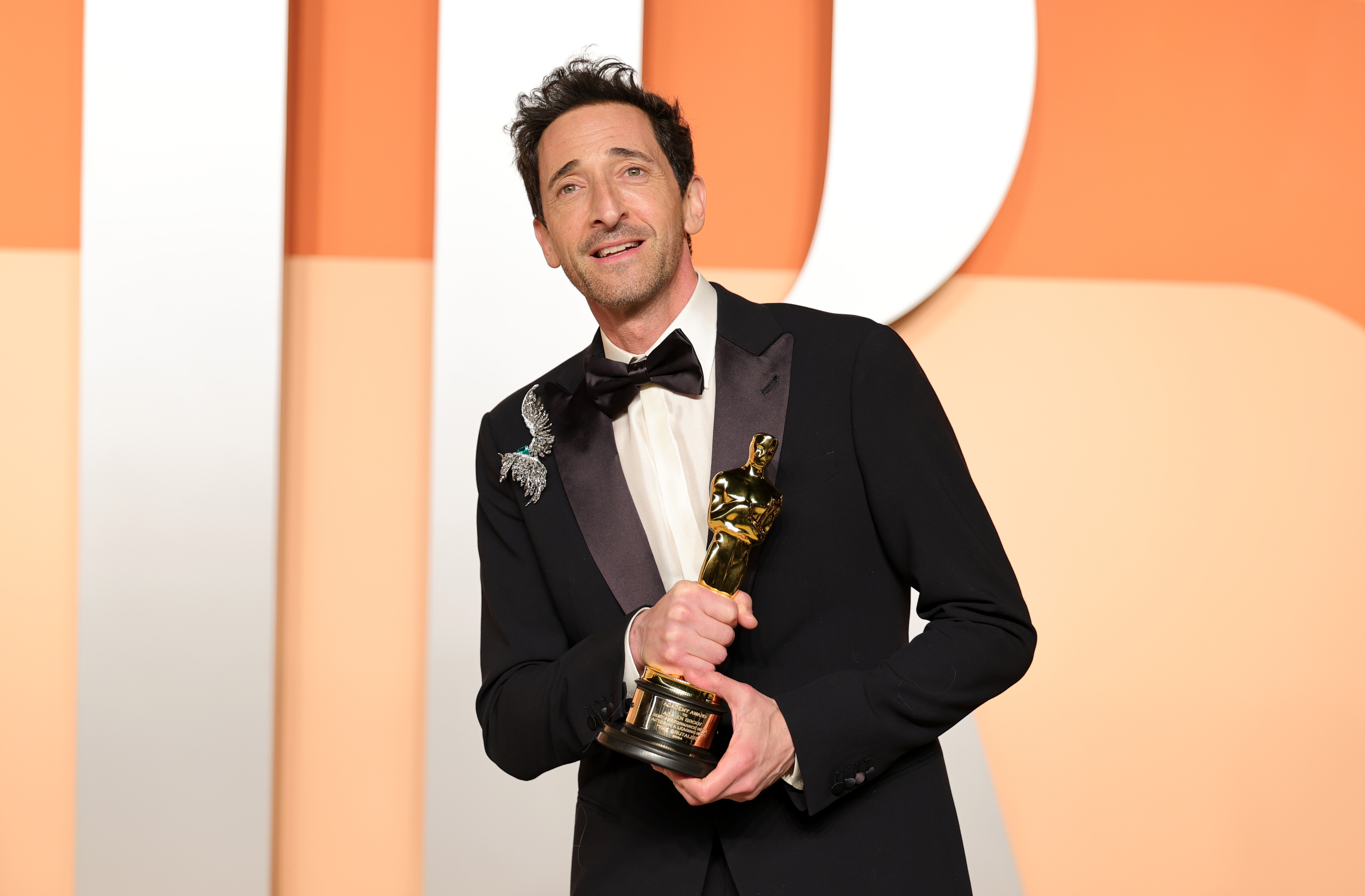 Adrien Brody attends the Vanity Fair Oscar Party on March 2, 2025, in Beverly Hills, California. | Source: Getty Images