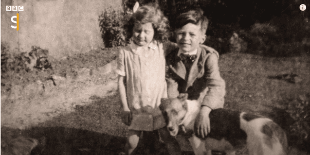 An old photo of Karl Smith and his sister, Ann Kear. | Photo:   youtube.com/BBC Stories