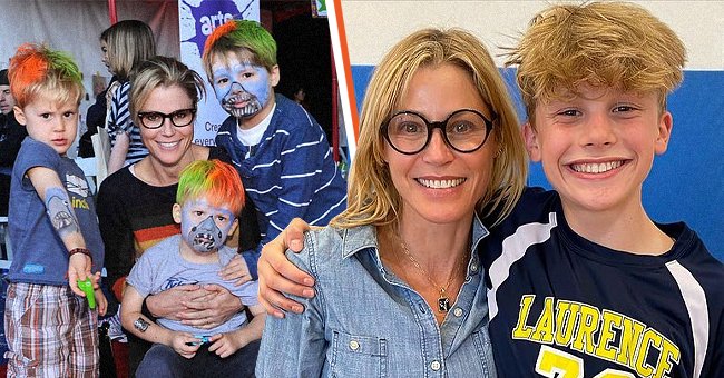 Julie Bowen poses with her eldest son and twin boys. | Source: Instagram.com/itsjuliebowen