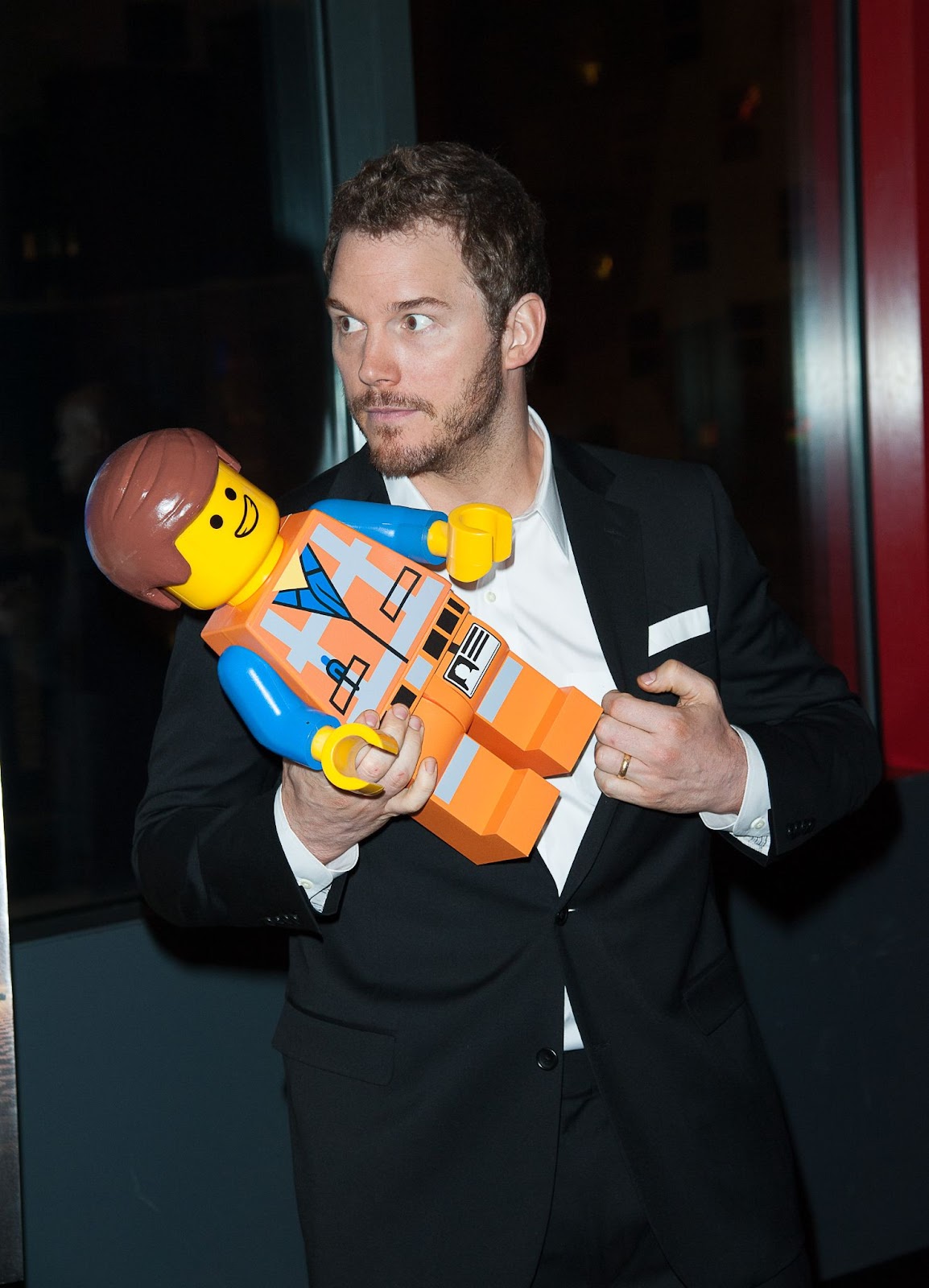 Chris Pratt at the screening of "The LEGO Movie" on February 5, 2014, in New York. | Source: Getty Images