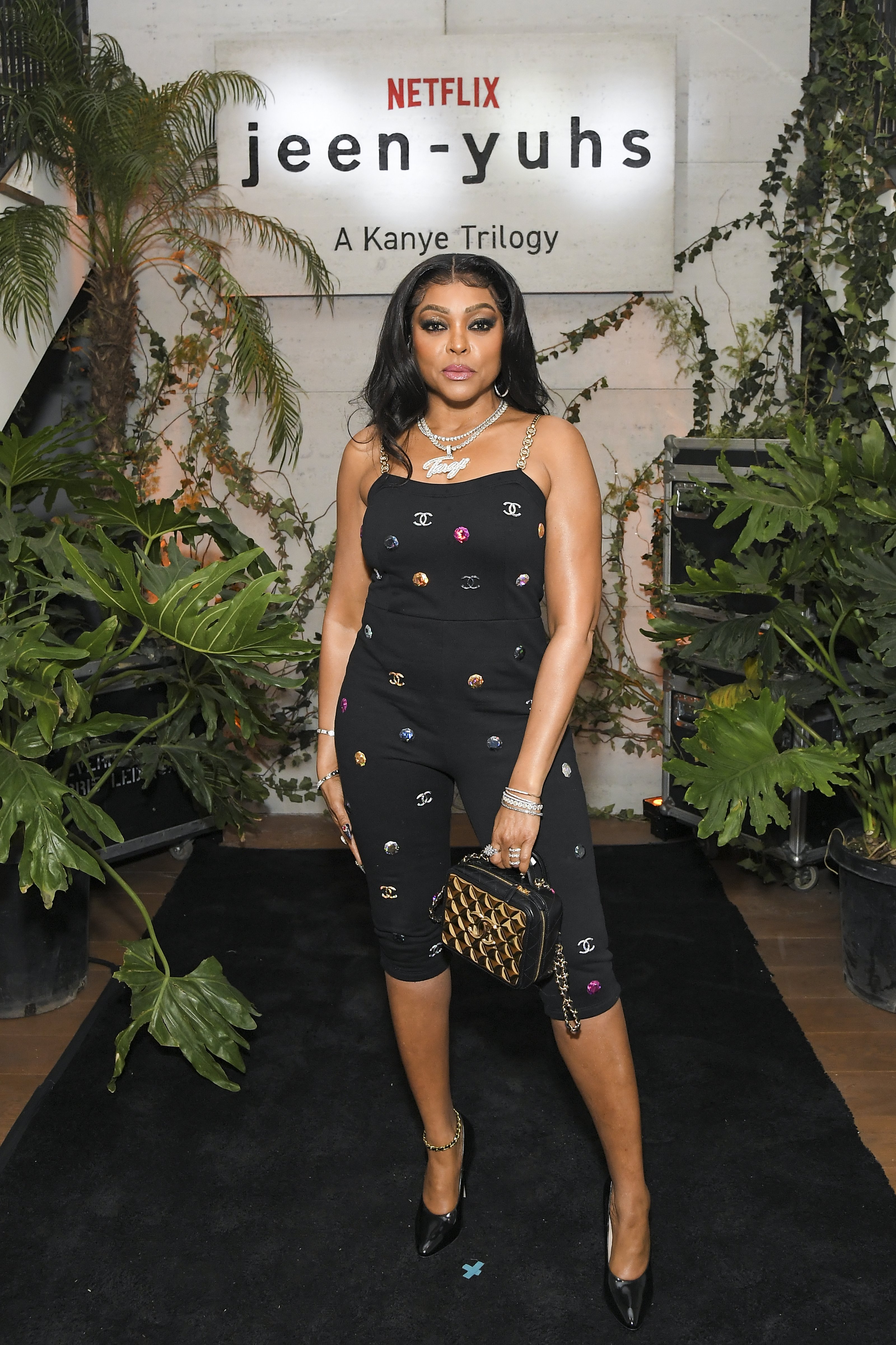 Taraji P. Henson poses at the jeen-yuhs experience and special screening celebrating Netflix's new documentary, "jeen-yuhs: A Kanye Trilogy" at Mother Wolf on February 11, 2022, in Los Angeles, California | Source: Getty Images