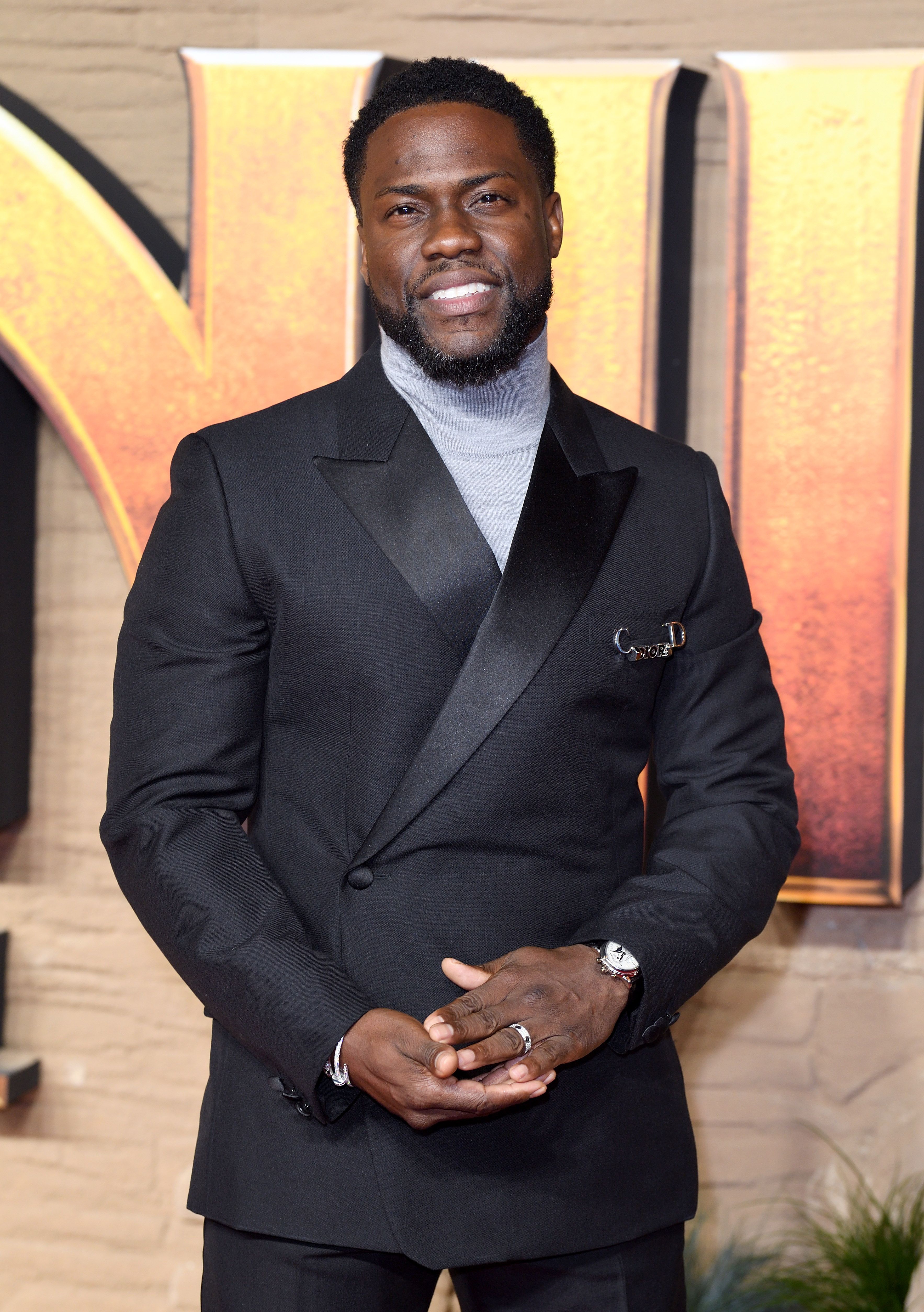 Kevin Hart attends the "Jumanji: The Next Level" UK film premiere at BFI Southbank on December 05, 2019 in London, England. | Source: Getty Images