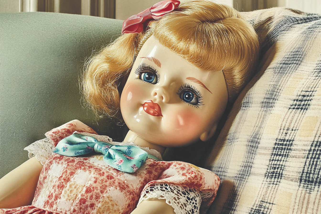 A doll on a sofa | Source: Midjourney