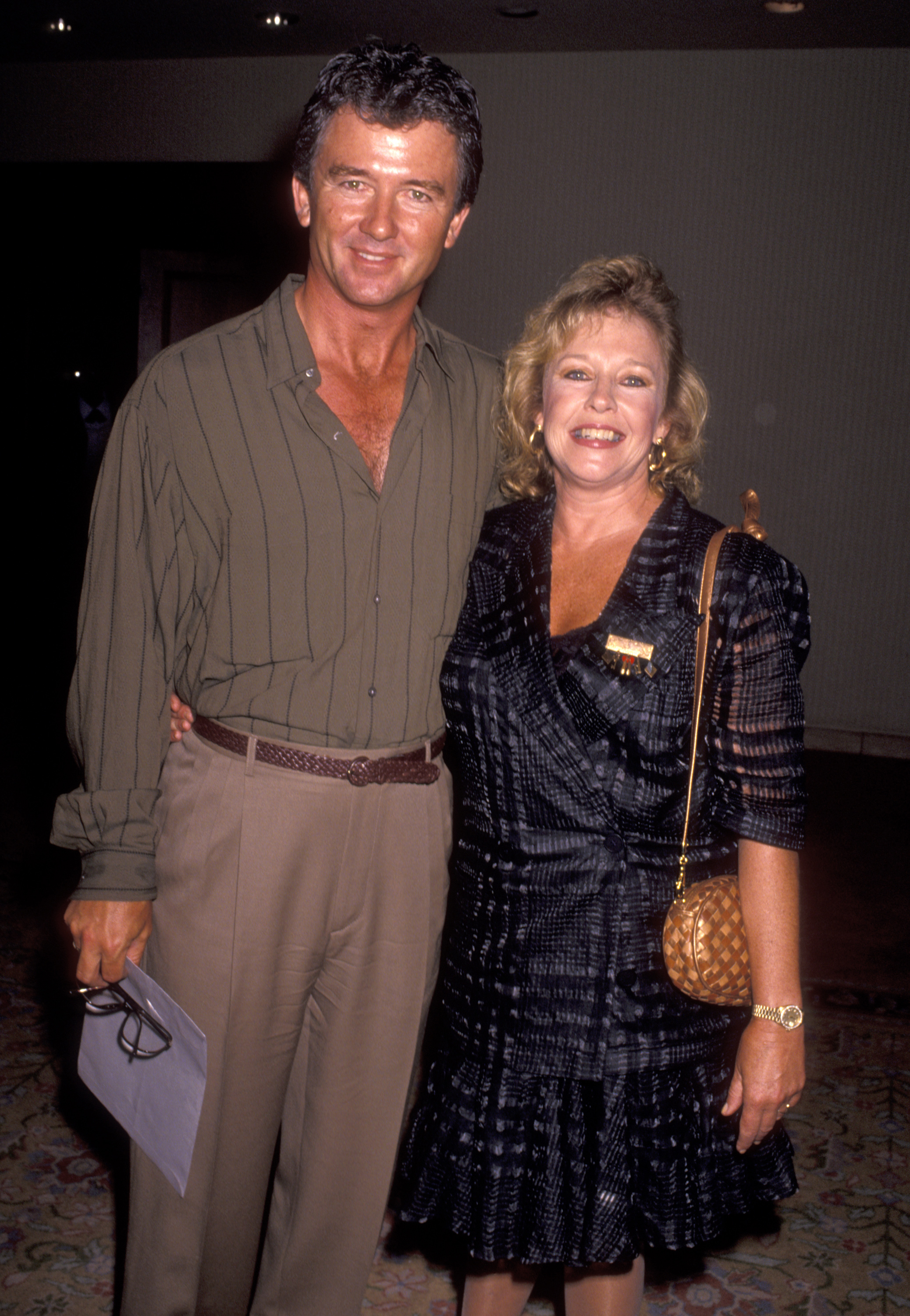 Patrick Duffy and his wife Carlyn Rosser at the ABC Fall TCA Press Tour on July 21, 1991, in Universal City, California | Source: Getty Images
